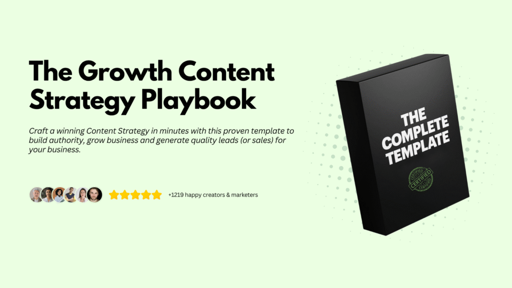 growth content strategy template